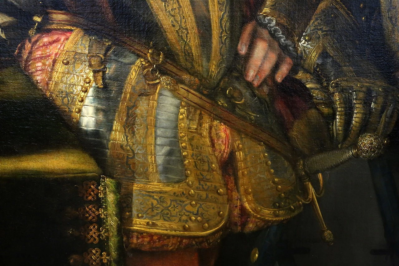 Ritratto di Francesco Maria II della Rovere, 1572 - dettaglio, Uffizi, Barocci Federico